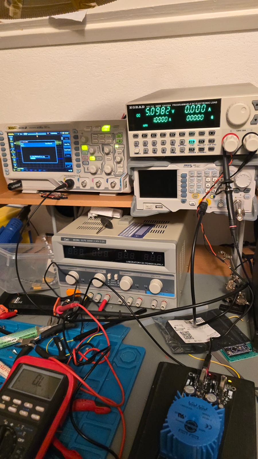 Audiophile power supply prototype wiring and testing